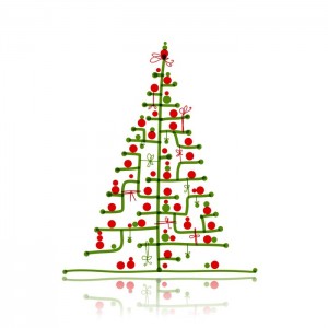 Christmas tree sketch for your design