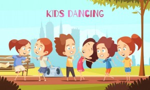 dzieci-tanczace-ilustracji-wektorowych_1284-21671